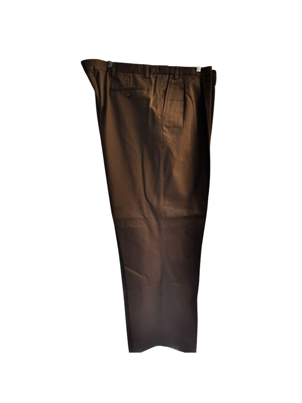 St. John's Bay Men's 50x30 Big & Tall Relaxed Fit Cotton Khaki Pants Brown NWOT